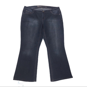 Natural Reflections 18WP dark blue‎ wash higher rise bootcut jeans